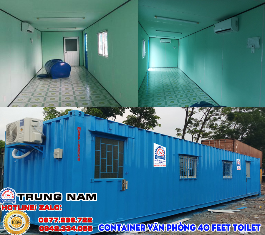 Container văn phòng 40 feet toilet